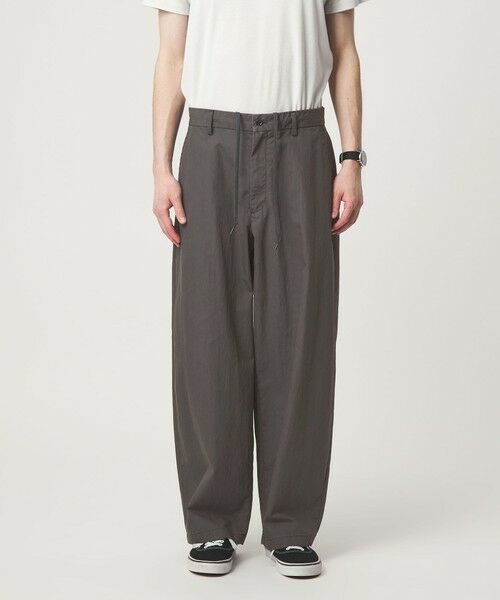green label relaxing / グリーンレーベル リラクシング その他パンツ | コットン ナイロン バレル ワイド イージーパンツ W4 | 詳細16