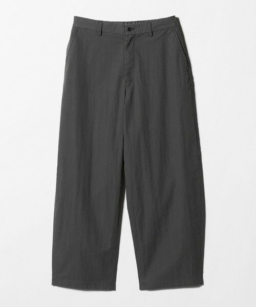 green label relaxing / グリーンレーベル リラクシング その他パンツ | コットン ナイロン バレル ワイド イージーパンツ W4（DK.GRAY）