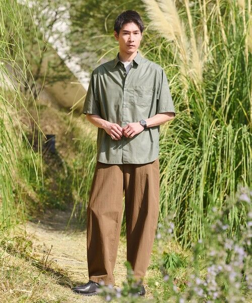 green label relaxing / グリーンレーベル リラクシング その他パンツ | コットン ナイロン バレル ワイド イージーパンツ W4 | 詳細16