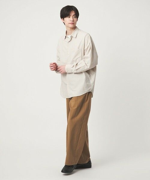 green label relaxing / グリーンレーベル リラクシング その他パンツ | コットン ナイロン バレル ワイド イージーパンツ W4 | 詳細30