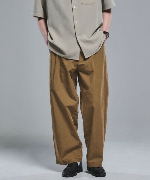 green label relaxing / グリーンレーベル リラクシング その他パンツ | コットン ナイロン バレル ワイド イージーパンツ W4 | 詳細27