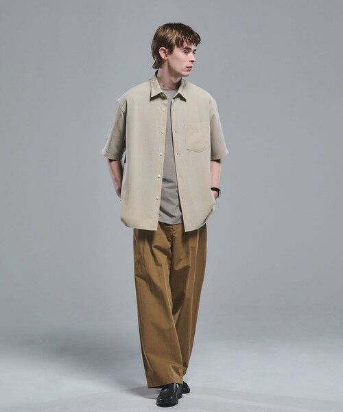 green label relaxing / グリーンレーベル リラクシング その他パンツ | コットン ナイロン バレル ワイド イージーパンツ W4 | 詳細28