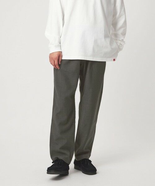 green label relaxing / グリーンレーベル リラクシング その他パンツ | 【別注】＜Gramicci＞麻 ブレンド ワイドテーパード イージーパンツ | 詳細4