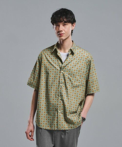 green label relaxing / グリーンレーベル リラクシング シャツ・ブラウス | ALFONS MUCHA ジャストルーズ 半袖 シャツ（LIME）