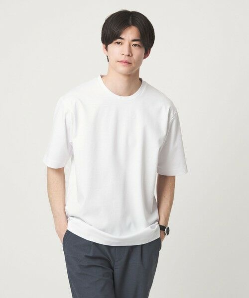 green label relaxing / グリーンレーベル リラクシング Tシャツ | オーガニックコットン ポンチ クルーネック Tシャツ -接触冷感- | 詳細2