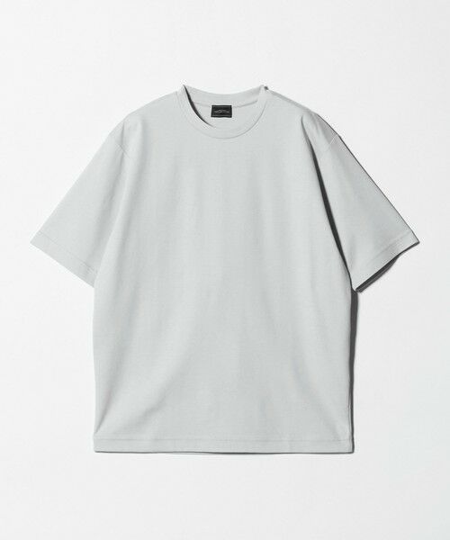 green label relaxing / グリーンレーベル リラクシング Tシャツ | オーガニックコットン ポンチ クルーネック Tシャツ -接触冷感-（LT.GRAY）