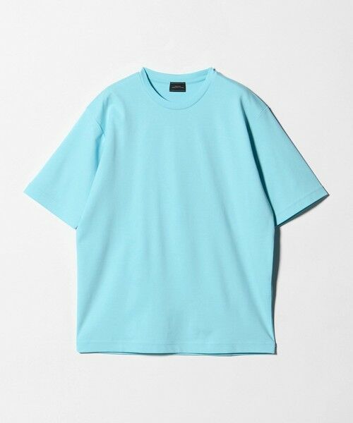 green label relaxing / グリーンレーベル リラクシング Tシャツ | オーガニックコットン ポンチ クルーネック Tシャツ -接触冷感-（LT.BLUE）