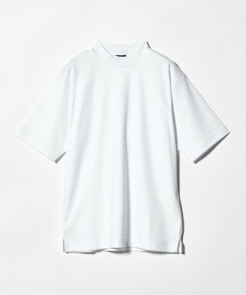 green label relaxing / グリーンレーベル リラクシング Tシャツ | オーガニックコットン ポンチ モックネック Tシャツ -接触冷感- | 詳細2