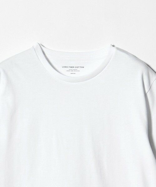 green label relaxing / グリーンレーベル リラクシング Tシャツ | LONG FIBER COTTON クリア クルーネック 半袖 Tシャツ | 詳細3