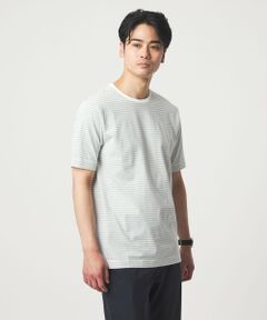 green label relaxing / グリーンレーベル リラクシング Tシャツ | LONG FIBER COTTON ボーダー クルーネック 半袖 Tシャツ