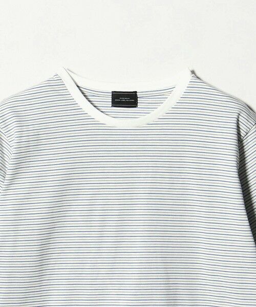 green label relaxing / グリーンレーベル リラクシング Tシャツ | LONG FIBER COTTON ボーダー クルーネック 半袖 Tシャツ | 詳細3