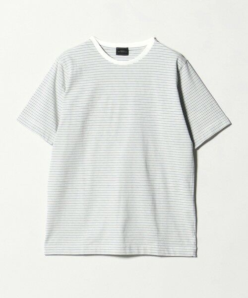 green label relaxing / グリーンレーベル リラクシング Tシャツ | LONG FIBER COTTON ボーダー クルーネック 半袖 Tシャツ | 詳細4