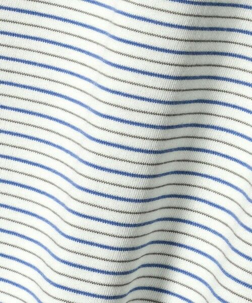 green label relaxing / グリーンレーベル リラクシング Tシャツ | LONG FIBER COTTON ボーダー クルーネック 半袖 Tシャツ | 詳細6