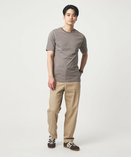 green label relaxing / グリーンレーベル リラクシング Tシャツ | LONG FIBER COTTON ボーダー クルーネック 半袖 Tシャツ | 詳細5