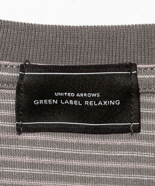 green label relaxing / グリーンレーベル リラクシング Tシャツ | LONG FIBER COTTON ボーダー クルーネック 半袖 Tシャツ | 詳細14