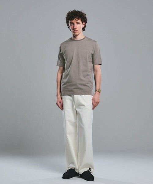 green label relaxing / グリーンレーベル リラクシング Tシャツ | LONG FIBER COTTON ボーダー クルーネック 半袖 Tシャツ | 詳細7