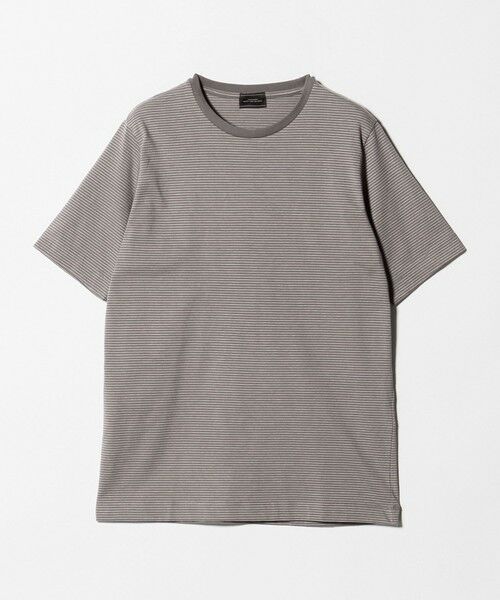 green label relaxing / グリーンレーベル リラクシング Tシャツ | LONG FIBER COTTON ボーダー クルーネック 半袖 Tシャツ | 詳細9