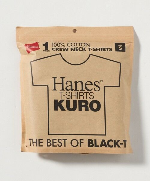 green label relaxing / グリーンレーベル リラクシング Tシャツ | ＜Hanes＞KURO Tシャツ（BLACK）