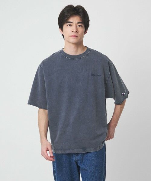 green label relaxing / グリーンレーベル リラクシング Tシャツ | 【別注】＜Champion＞フェード クルーネック 半袖 スウェット | 詳細15