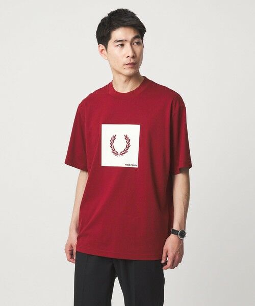 green label relaxing / グリーンレーベル リラクシング Tシャツ | 【国内EXCLUSIVE】＜FRED PERRY＞ボックス ロゴ Tシャツ | 詳細14