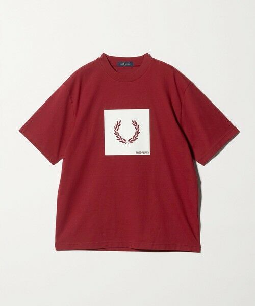green label relaxing / グリーンレーベル リラクシング Tシャツ | 【国内EXCLUSIVE】＜FRED PERRY＞ボックス ロゴ Tシャツ（RED）