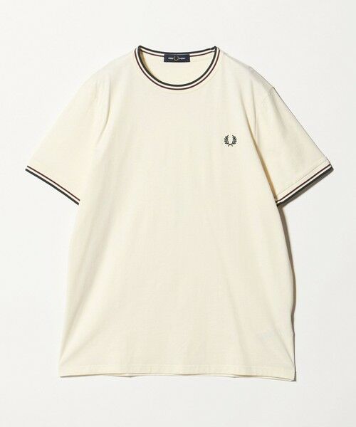 green label relaxing / グリーンレーベル リラクシング Tシャツ | ＜FRED PERRY＞ツインティップ Tシャツ（OFF WHITE）
