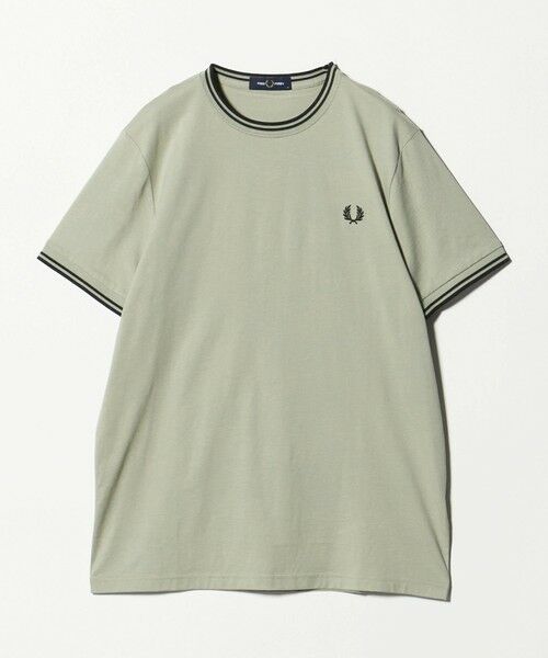 green label relaxing / グリーンレーベル リラクシング Tシャツ | ＜FRED PERRY＞ツインティップ Tシャツ（OLIVE）