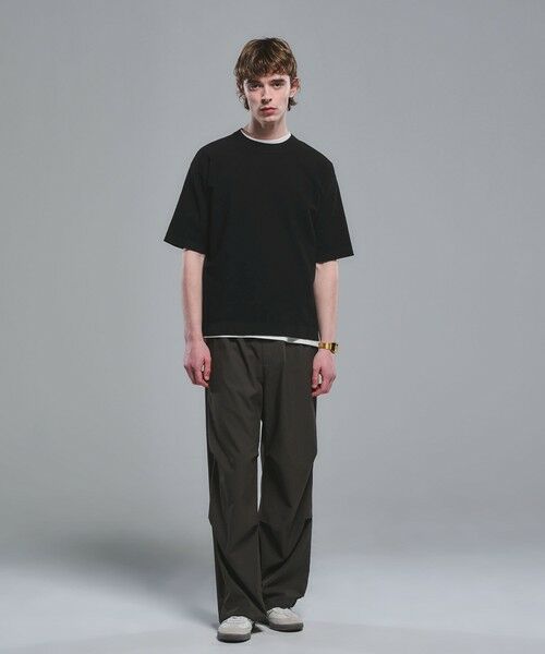 green label relaxing / グリーンレーベル リラクシング ニット・セーター | コットンナイロン リンクス クルーネック ショートスリーブ ニット -ウォッシャブル- | 詳細1