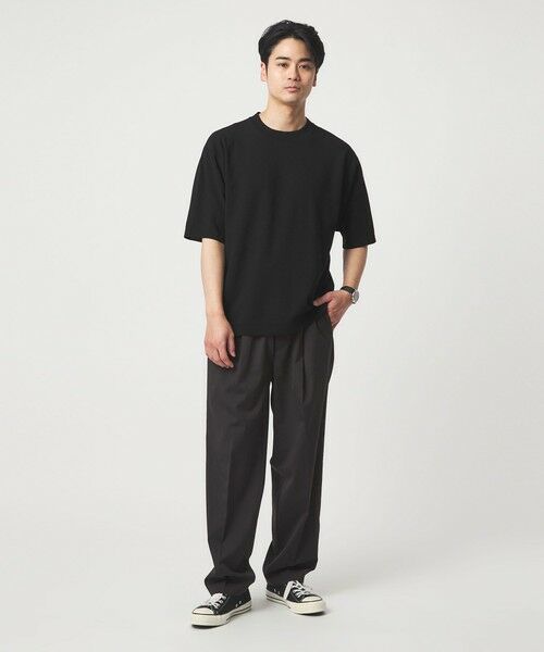 green label relaxing / グリーンレーベル リラクシング ニット・セーター | コットンナイロン リンクス クルーネック ショートスリーブ ニット -ウォッシャブル- | 詳細3