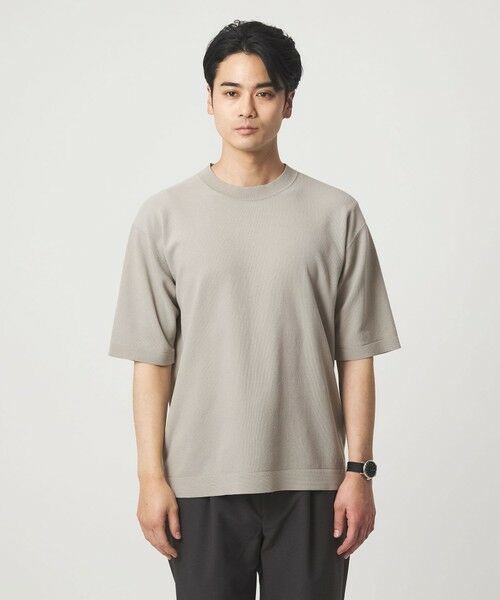 green label relaxing / グリーンレーベル リラクシング ニット・セーター | コットンナイロン リンクス クルーネック ショートスリーブ ニット -ウォッシャブル- | 詳細7