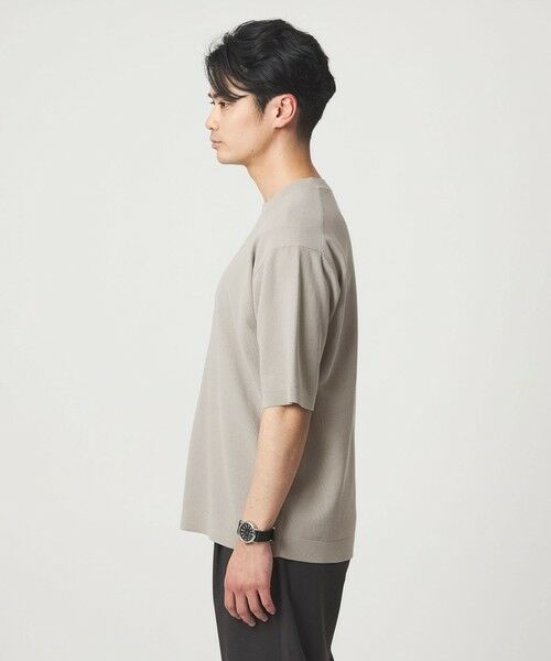 green label relaxing / グリーンレーベル リラクシング ニット・セーター | コットンナイロン リンクス クルーネック ショートスリーブ ニット -ウォッシャブル- | 詳細8