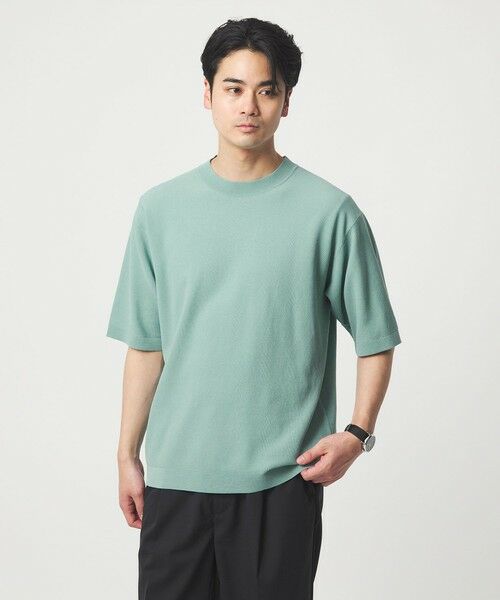 green label relaxing / グリーンレーベル リラクシング ニット・セーター | コットンナイロン リンクス クルーネック ショートスリーブ ニット -ウォッシャブル- | 詳細22