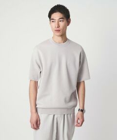 green label relaxing / グリーンレーベル リラクシング Tシャツ | BREEZY ペーパー 半袖 クルーネック ニット Tシャツ -ハンドウォッシャブル・抗菌・通気性-