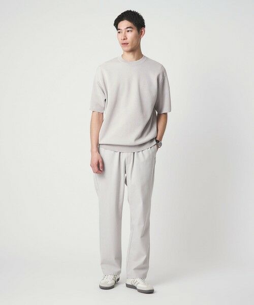 green label relaxing / グリーンレーベル リラクシング Tシャツ | BREEZY ペーパー 半袖 クルーネック ニット Tシャツ -ハンドウォッシャブル・抗菌・通気性- | 詳細1