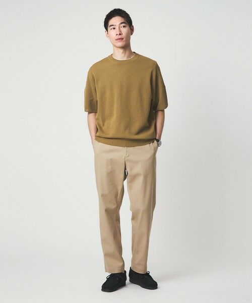 green label relaxing / グリーンレーベル リラクシング Tシャツ | BREEZY ペーパー 半袖 クルーネック ニット Tシャツ -ハンドウォッシャブル・抗菌・通気性- | 詳細3