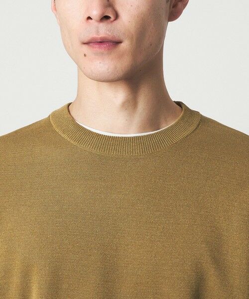 green label relaxing / グリーンレーベル リラクシング Tシャツ | BREEZY ペーパー 半袖 クルーネック ニット Tシャツ -ハンドウォッシャブル・抗菌・通気性- | 詳細7