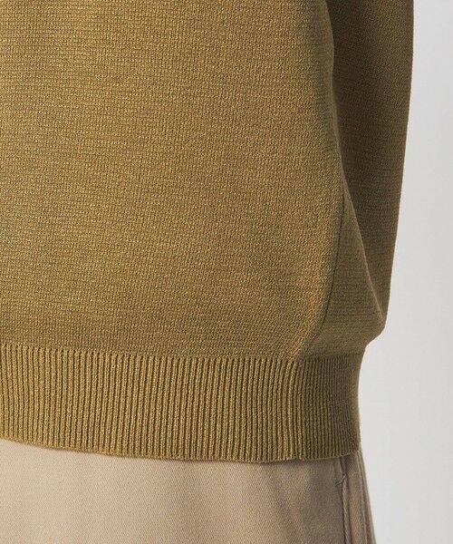 green label relaxing / グリーンレーベル リラクシング Tシャツ | BREEZY ペーパー 半袖 クルーネック ニット Tシャツ -ハンドウォッシャブル・抗菌・通気性- | 詳細9