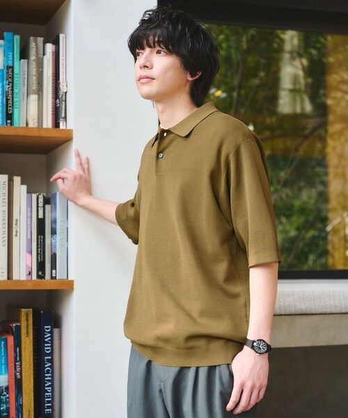 green label relaxing / グリーンレーベル リラクシング ニット・セーター | BREEZY ペーパー 半袖 ポロシャツ -ハンドウォッシャブル・抗菌・通気性- | 詳細2