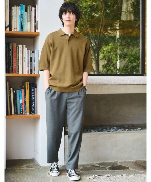 green label relaxing / グリーンレーベル リラクシング ニット・セーター | BREEZY ペーパー 半袖 ポロシャツ -ハンドウォッシャブル・抗菌・通気性- | 詳細3
