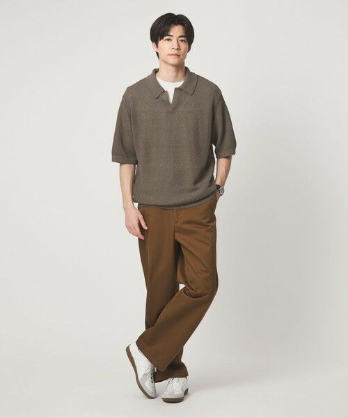 green label relaxing / グリーンレーベル リラクシング ポロシャツ | コットン ナイロン メッシュ スキッパー 半袖 ポロシャツ | 詳細3