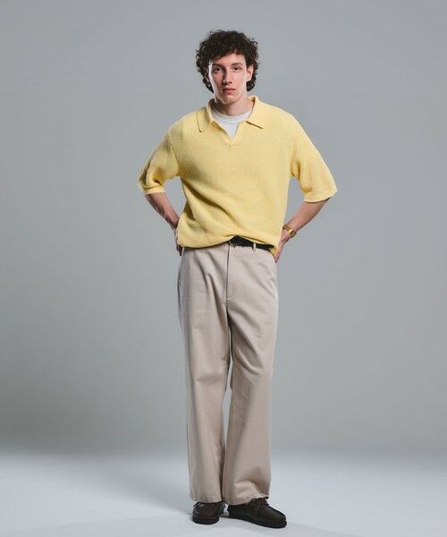 green label relaxing / グリーンレーベル リラクシング ポロシャツ | コットン ナイロン メッシュ スキッパー 半袖 ポロシャツ | 詳細3