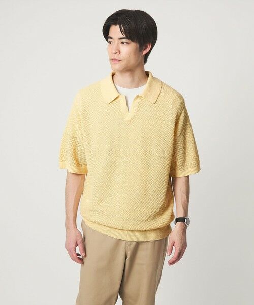 green label relaxing / グリーンレーベル リラクシング ポロシャツ | コットン ナイロン メッシュ スキッパー 半袖 ポロシャツ | 詳細4