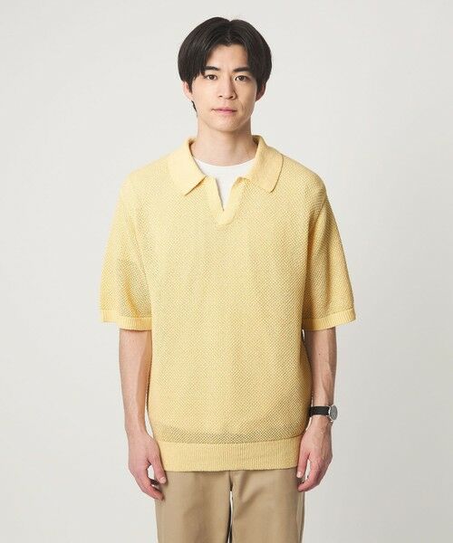 green label relaxing / グリーンレーベル リラクシング ポロシャツ | コットン ナイロン メッシュ スキッパー 半袖 ポロシャツ | 詳細6