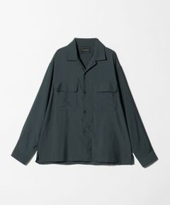 green label relaxing / グリーンレーベル リラクシング シャツ・ブラウス | ナイロン ツイル オープンカラー シャツ ブルゾン -撥水-