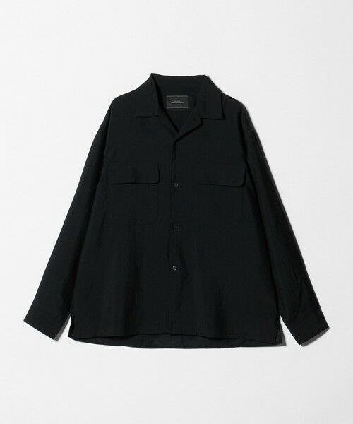 green label relaxing / グリーンレーベル リラクシング シャツ・ブラウス | ナイロン ツイル オープンカラー シャツ ブルゾン -撥水- | 詳細2