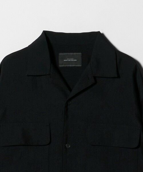 green label relaxing / グリーンレーベル リラクシング シャツ・ブラウス | ナイロン ツイル オープンカラー シャツ ブルゾン -撥水- | 詳細5