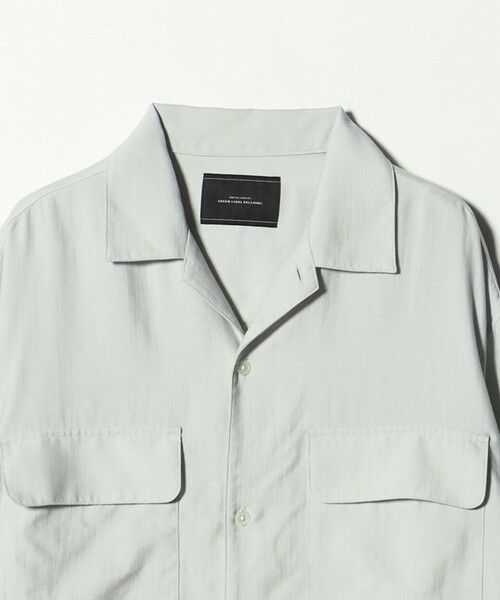 green label relaxing / グリーンレーベル リラクシング シャツ・ブラウス | ナイロン ツイル オープンカラー シャツ ブルゾン -撥水- | 詳細6