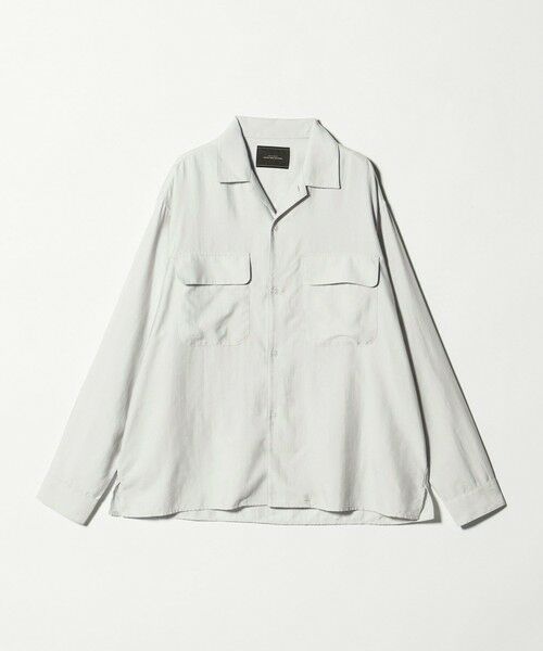 green label relaxing / グリーンレーベル リラクシング シャツ・ブラウス | ナイロン ツイル オープンカラー シャツ ブルゾン -撥水- | 詳細12