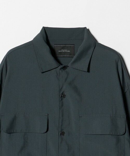 green label relaxing / グリーンレーベル リラクシング シャツ・ブラウス | ナイロン ツイル オープンカラー シャツ ブルゾン -撥水- | 詳細10
