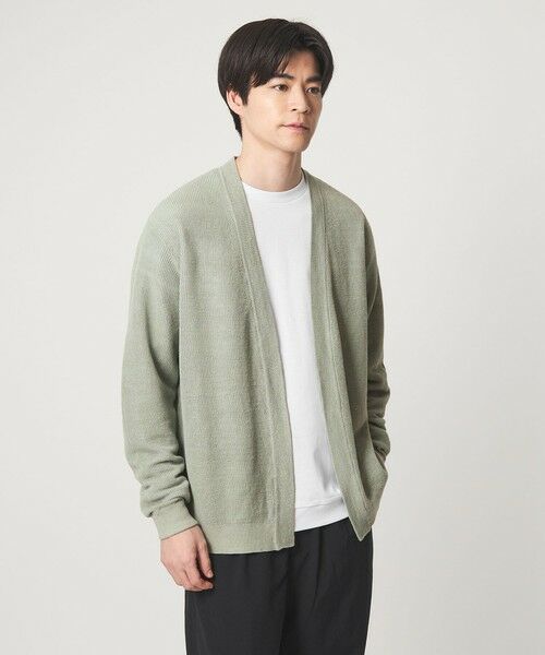 green label relaxing / グリーンレーベル リラクシング カーディガン・ボレロ | リネン アゼ イージーカーディガン | 詳細8